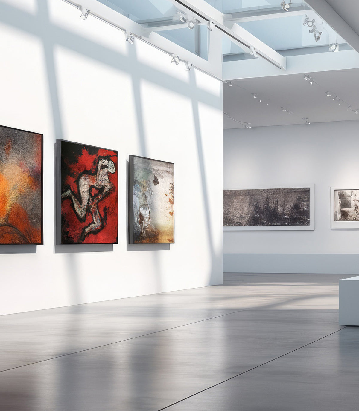 After the Fall by Victoria Evans shown in a gallery display example