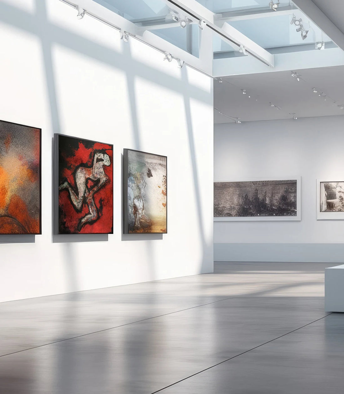 After the Fall – Metal Print in a styled interior; scale and framing are illustrative