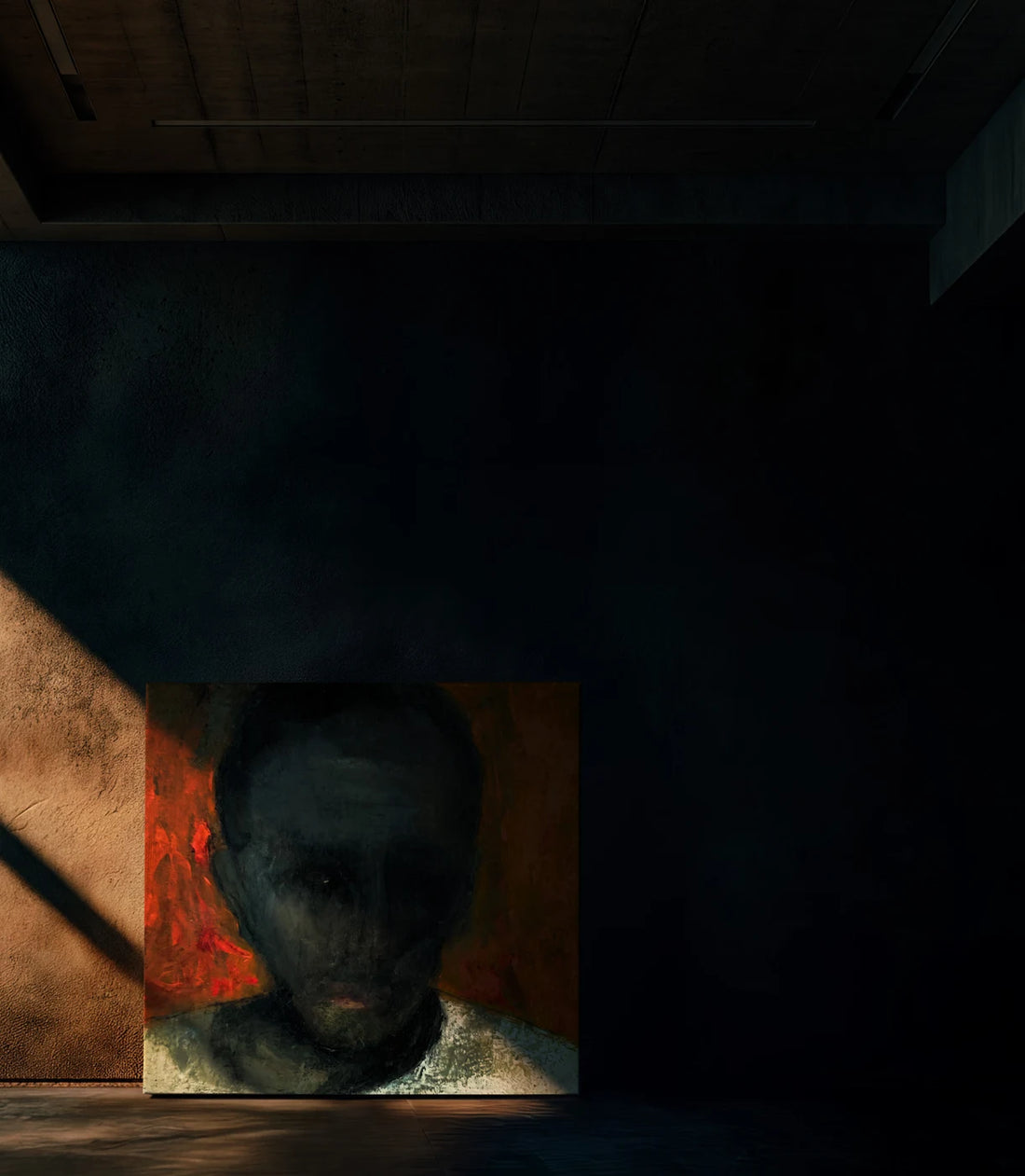 Grief – Metal Print in a styled interior; scale and framing are illustrative